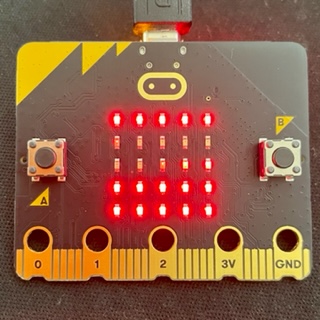 micro:bit 전면 사진